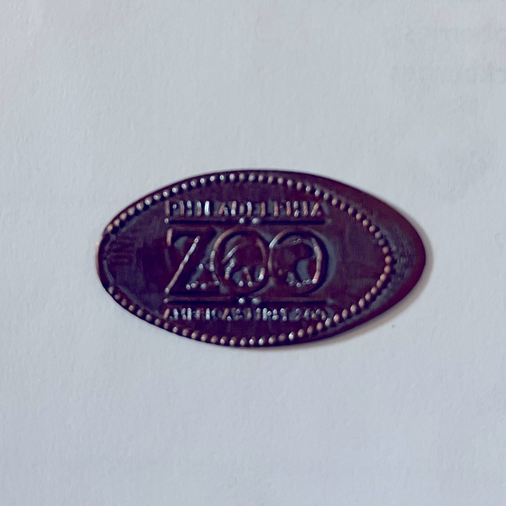 Philadelphia Zoo - America's First Zoo - Elongated coin